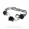 Alchemy Gothic A125 Wild Black Rose bangle