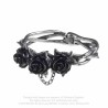 Alchemy Gothic A125 Wild Black Rose bangle