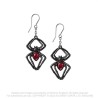 Alchemy Gothic E428B Black Widow earrings (pair)