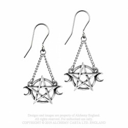 Alchemy Gothic E430 Goddess earrings (pair)