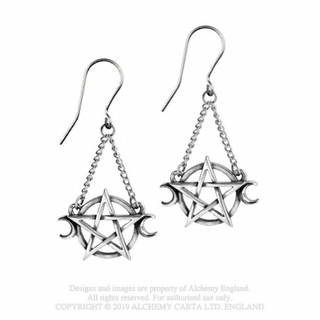 Alchemy Gothic E430 Goddess earrings (pair)