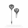 Alchemy Gothic E433 Witches Heart earrings (pair)