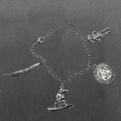 Harry Potter Charm Bracelet -- Plated Alloy