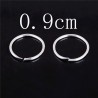 Earrings - Hoop Sharp-edge - 0.9cm (pair)
