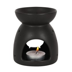 Black Cauldron Cut Out Oil Burner (fragrance oil not included)