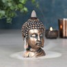 Bronze Buddha Head Backflow Incense Burner (backflow cones not included)