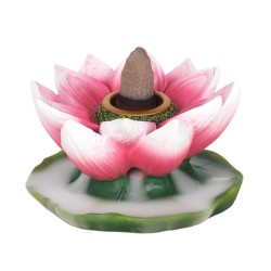 Colourful Lotus Backflow Burner  (backflow cones not included)
