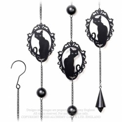 Alchemy Gothic HD20 Cat Silhouette Hanging Decoration