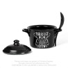 Alchemy Gothic MRB1 Purrfect Stew Bowl & Spoon Set