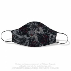 Alchemy Gothic AFC7 Bleeding Roses Nest Face Mask (One Size Fits Most)