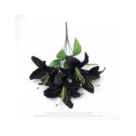 Alchemy Gothic FLO02 Black Lily Bunch