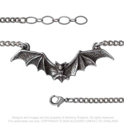 Alchemy Gothic A142 Gothic Bat wrist chain