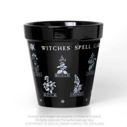 Alchemy Gothic GPP6 Witches Spell Garden Plant Pot