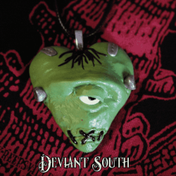 Deviant South Frankenstein Heart Pendant Necklace