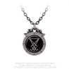 Alchemy Gothic P930 Seal of Lucifer -- pewter pendant necklace