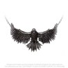 Alchemy Gothic P956 Curse of Coronis -- black raven bold choker