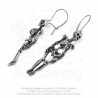 Alchemy Gothic E9 Skeleton Dropper Earrings (pair)