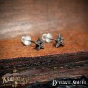 Alchemy Gothic E164 Pentagram stud earrings (pair)