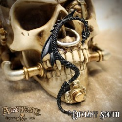 Alchemy Gothic E274B Dragon's Lure Black Stud Ear-Wrap (right)