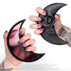 Alchemy Gothic V108 Black Moon Hand Mirror