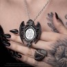 New Release! Alchemy Gothic AG-R250 Made of the Night -- black raven wings wrap-around adjustable ring