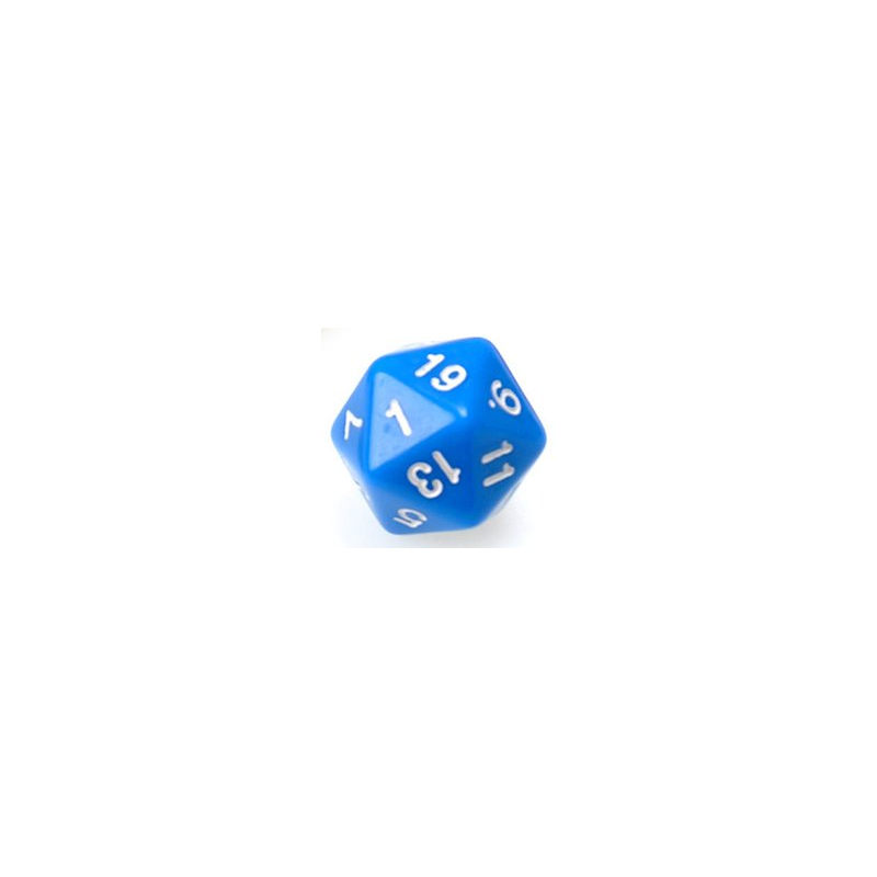 Gaming Die 20 Sided D20 - Blue