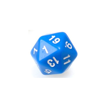 Gaming Die 20 Sided D20 - Blue