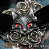 Black Cat Red Eyes Velvet Choker -- Alchemy P817 Bastet Goddess