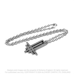 New release! Alchemy Gothic PP525 Behemoth: Cross -- official licensed pewter pendant necklace