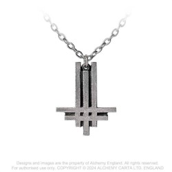 Alchemy Gothic PP525 Behemoth: Cross -- official licensed pewter pendant necklace