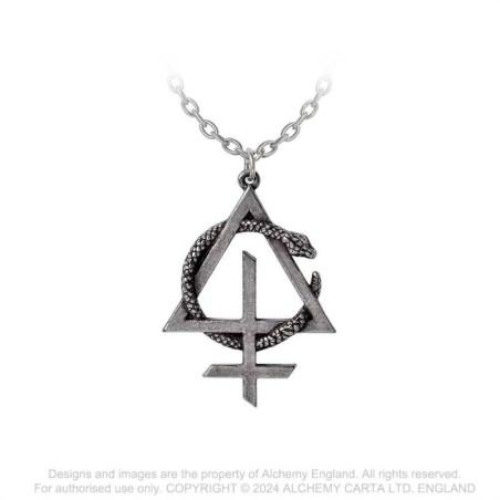 New release! Alchemy Gothic PP526 Behemoth: Opvs Contra Natvram -- official licensed pewter pendant necklace