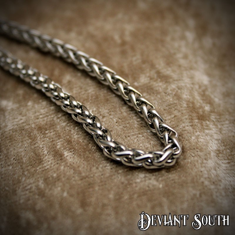 Stainless Steel Chain Necklace - 4mm W 60cm L