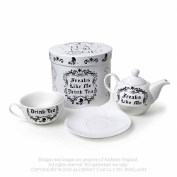 Alchemy Gothic ATS2 Freaks Like Me Drink Tea 'Tea For One Set'