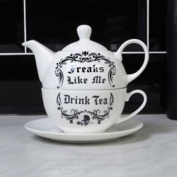 Alchemy Gothic ATS2 Freaks Like Me Drink Tea 'Tea For One Set'