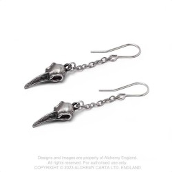 Alchemy Gothic E473 Rabenschadel Schlenker (pair), Fine English Pewter