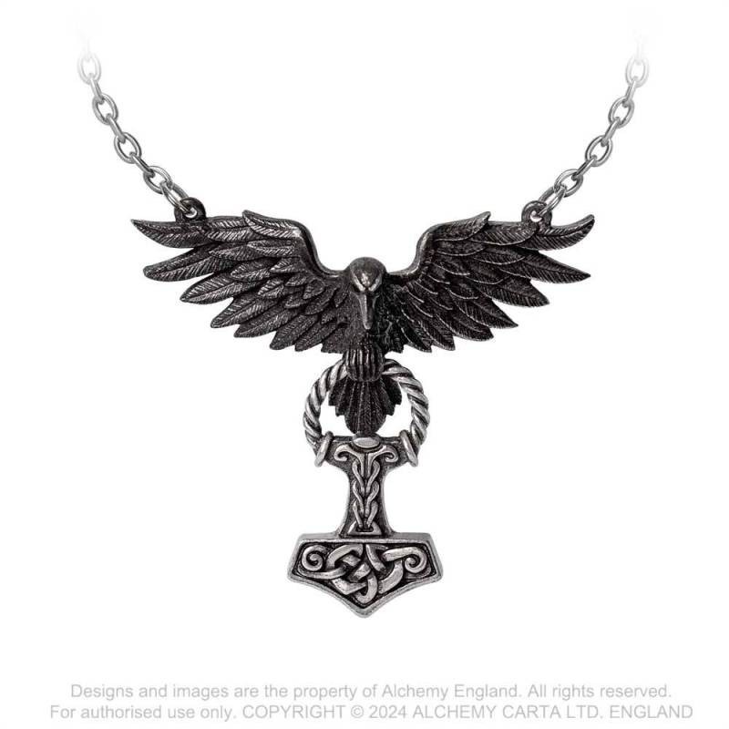 New Release! Alchemy Gothic P967 Hrafnhamerr, Fine English Pewter