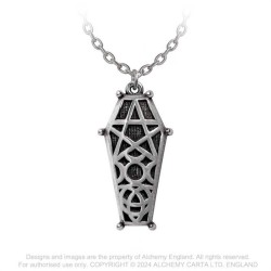 New Release! Alchemy Gothic P978 Hex Coffin, Fine English Pewter