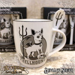 Alchemy Gothic ALMUG24 Hellhound: Mug and Spoon Set