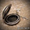 Deviant South Praying Angel Cameo Locket, Silver 1.8mm Stainless Steel Chain