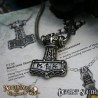 Alchemy Gothic P338 Bindrune Hammer pendant necklace