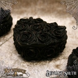 Alchemy Gothic SA19 Rose Heart Box - Black