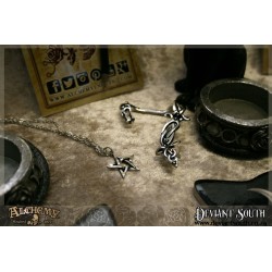 Alchemy Gothic E361 Osberg Dragon Stud Ear-Wrap (left)