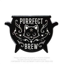 Alchemy Gothic CC29 Perfect Brew Cauldron-shaped Individual Ceramic Coaster