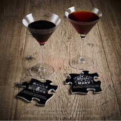 Alchemy Gothic CJ1 Gothic Cocktail Jigsaw Coasters (4 piece)