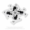 Alchemy Gothic CJ3 Black Cats Jigsaw Coasters (4 piece)