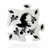 Alchemy Gothic CJ5 Black Raven & Rose Jigsaw Coasters (4 piece)