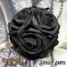 Alchemy Gothic ROSE6 Black Rose Decorative Hanging Ball -- artificial soft foam roses