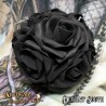 Alchemy Gothic ROSE6 Black Rose Decorative Hanging Ball -- artificial soft foam roses