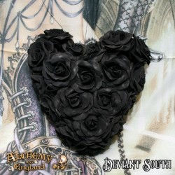 Alchemy Gothic ROSE7 Black Rose Heart