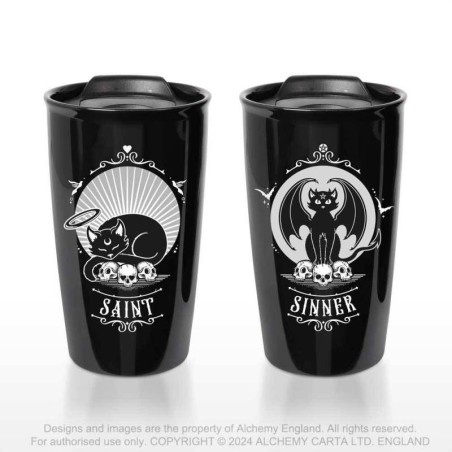 Alchemy Gothic MRDWM8 Saint & Sinner Double Walled Mug